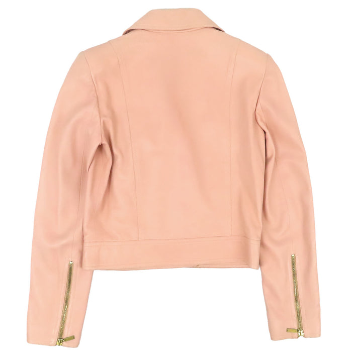 CHANEL 
COCO CC ココボタン レザー ラムスキン 01P 
ココマーク ライダースジャケット