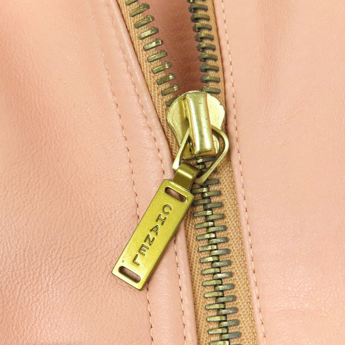 CHANEL 
COCO CC ココボタン レザー ラムスキン 01P 
ココマーク ライダースジャケット