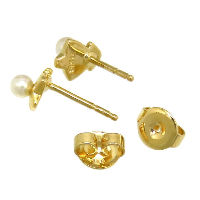 MIKIMOTO Tree Motif Earrings