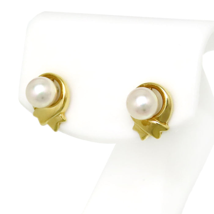 MIKIMOTO 珍珠蝴蝶結耳環