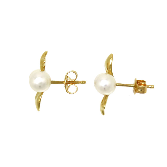 MIKIMOTO 珍珠蝴蝶結耳環