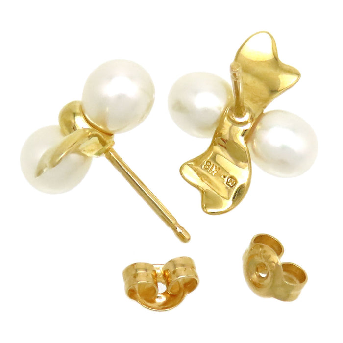 MIKIMOTO 珍珠蝴蝶結耳環