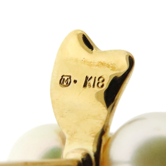 MIKIMOTO 珍珠蝴蝶結耳環