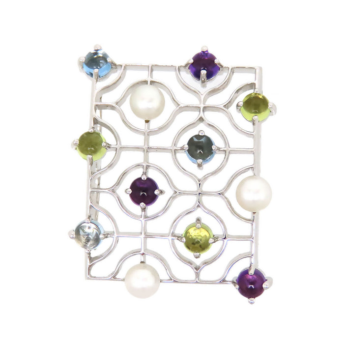 MIKIMOTO  
珍珠多色寶石吊墜頭