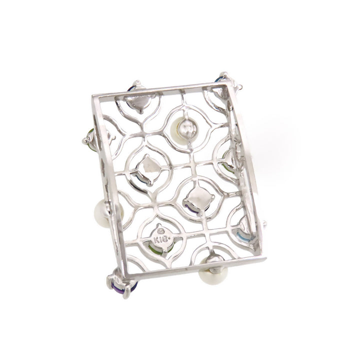 MIKIMOTO  
珍珠多色寶石吊墜頭