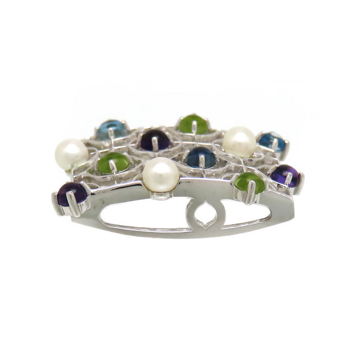 MIKIMOTO  
珍珠多色寶石吊墜頭