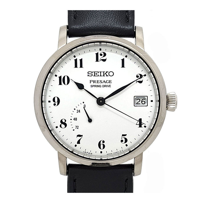 SEIKO 
プレザージュ 渡辺力 琺瑯 スプリングドライブ