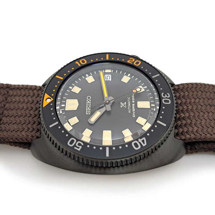 SEIKO  
Prospex 1970 Plongeur Mécanique Design Moderne The Black Édition Limitée 5500 exemplaires  
Avec boîte
