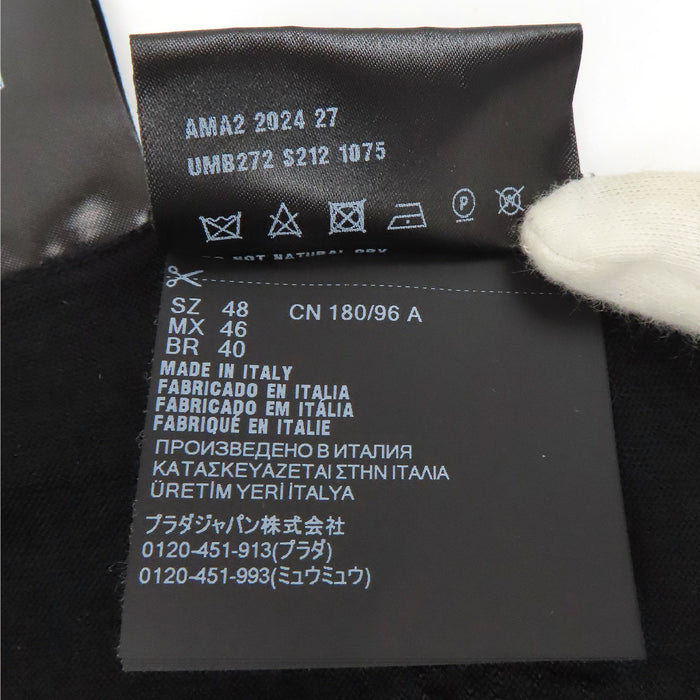 PRADA  
提花羊毛 2024年 夏季针织衫  
标志高针密度短袖针织衫