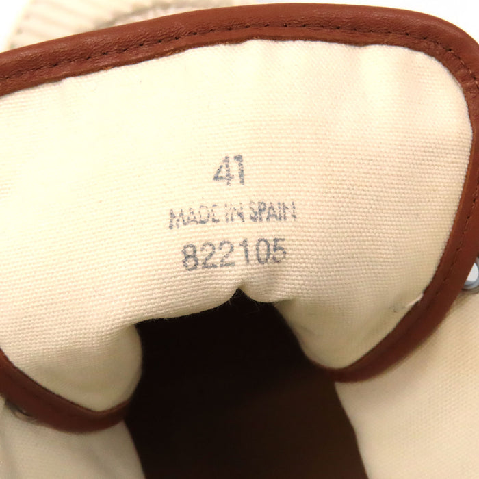 LOEWE 
Baskets montantes à lacets en toile à motif intégral avec patch logo en cuir 
Monogramme