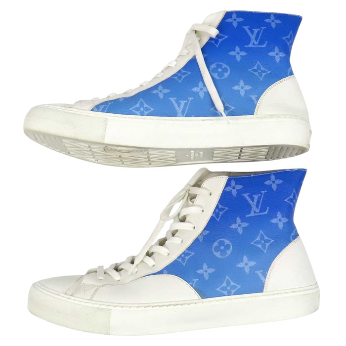 LOUIS VUITTON 
LV ハイカット レザー レースアップ 
タトゥー ライン スニーカー 
モノグラム