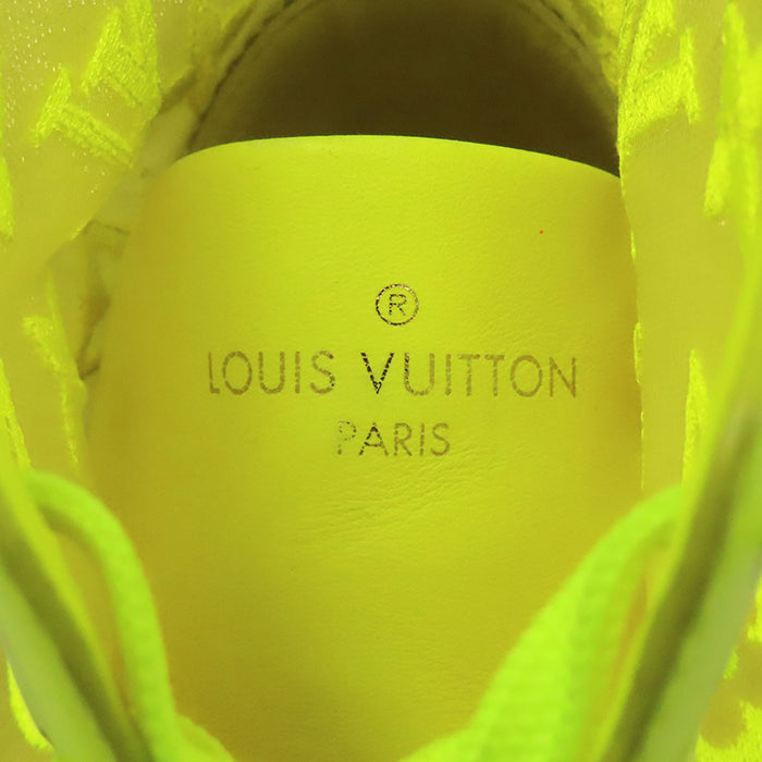 LOUIS VUITTON 
LV メッシュ ネオン 蛍光 レースアップ 
タトゥー ライン ハイカット スニーカー 
モノグラム