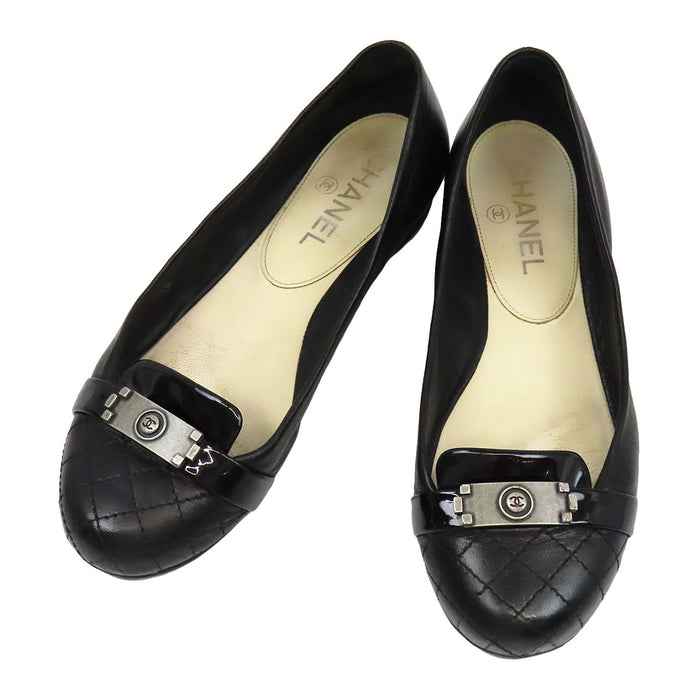 CHANEシャネル マトラッセ  ココマーク バレエシューズ フラットシューズ CHANEL（シャネル） COCOマーク バレエシューズ ローヒールフラット