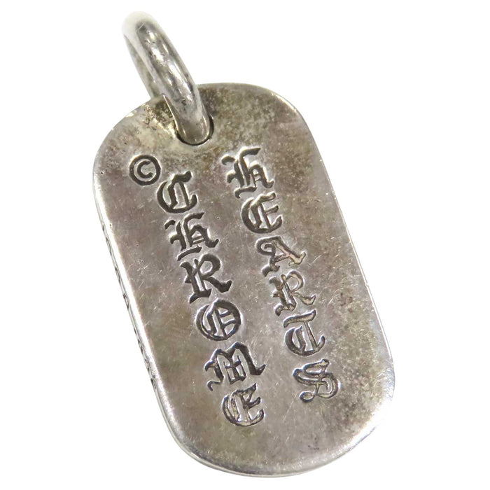 CHROME HEARTS 
CH D TAG SML シルバー 1998年刻印 
セメタリー エングレイブ スモール ドッグタグ ペンダントトップ