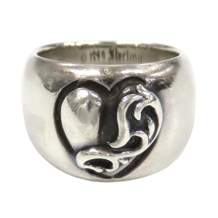 CHROME HEARTS 
CH HEART IN BAND スターリングシルバー 1995年刻印 
ハート イン バンド リング