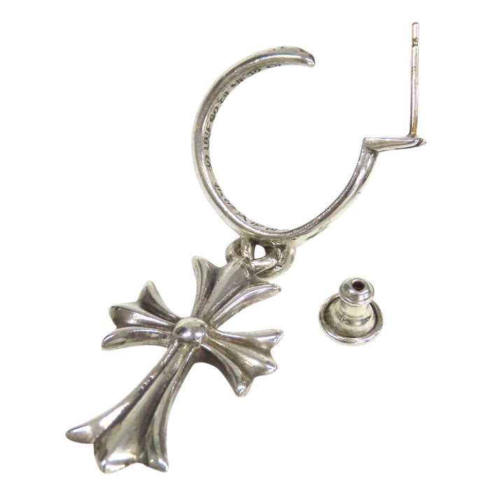 CHROME HEARTS 
TINY CH CROSS シルバー 片耳用 1989年刻印 
タイニー CHクロス フープ ピアス