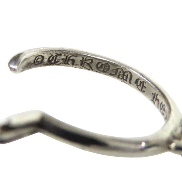 CHROME HEARTS 
TINY CH CROSS シルバー 片耳用 1989年刻印 
タイニー CHクロス フープ ピアス