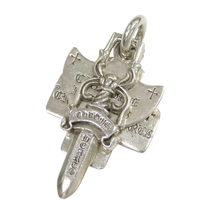 CHROME HEARTS 
CH 3TRINKETS クロス ダガー シルバー 
スリートリンケッツ ペンダントトップ