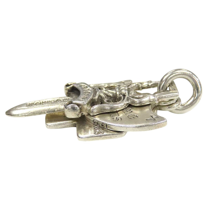CHROME HEARTS 
CH 3TRINKETS クロス ダガー シルバー 
スリートリンケッツ ペンダントトップ