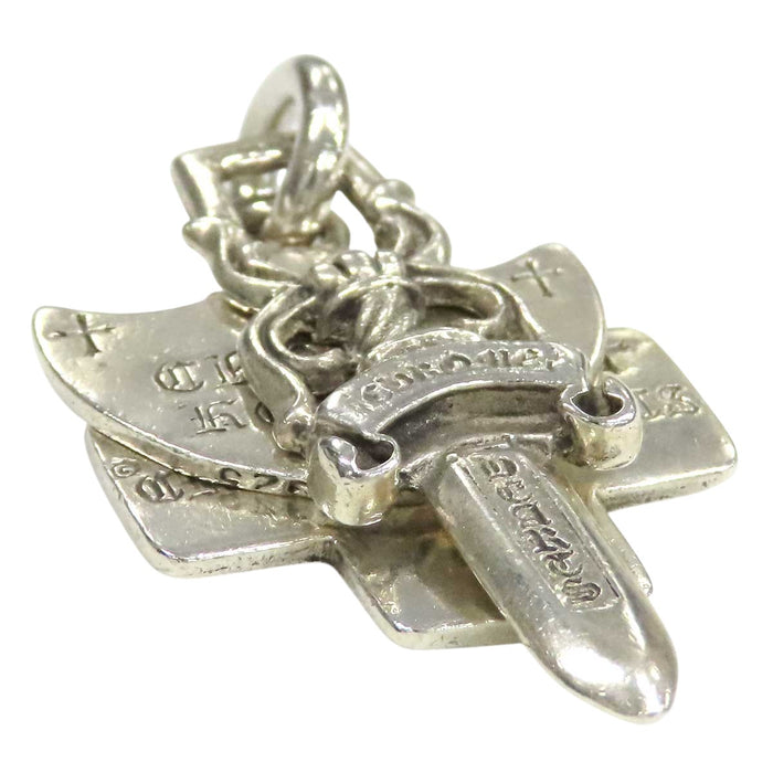 CHROME HEARTS 
CH 3TRINKETS クロス ダガー シルバー 
スリートリンケッツ ペンダントトップ