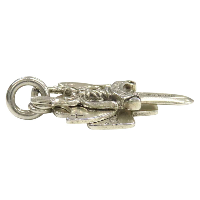 CHROME HEARTS 
CH 3TRINKETS クロス ダガー シルバー 
スリートリンケッツ ペンダントトップ