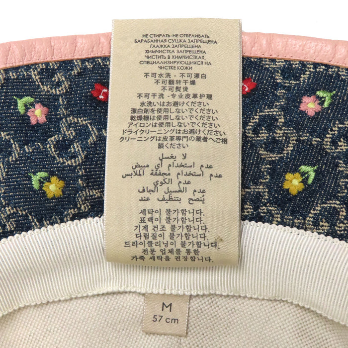 GUCCI 
GG エンブロイダリー 総柄 花がら コットン 
BLOOMING LOVE GGデニム バケットハット