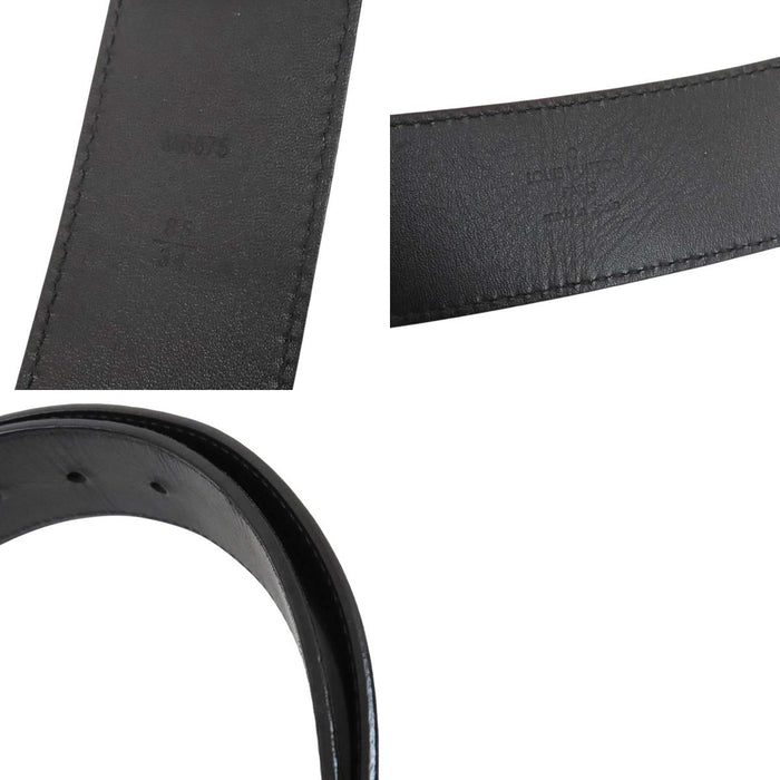 LOUIS VUITTON 
ロゴ シルバーカラーメタル 
LV イニシャル ダミエ ベルト 40MM