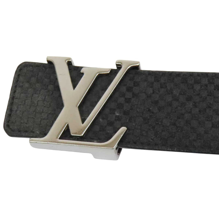 LOUIS VUITTON 
ロゴ シルバーカラーメタル 
LV イニシャル ダミエ ベルト 40MM