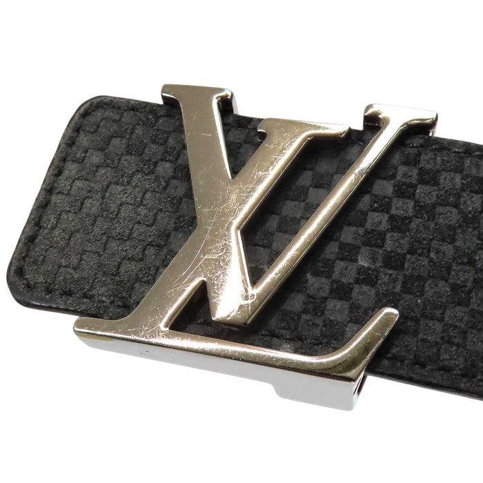 LOUIS VUITTON 
ロゴ シルバーカラーメタル 
LV イニシャル ダミエ ベルト 40MM