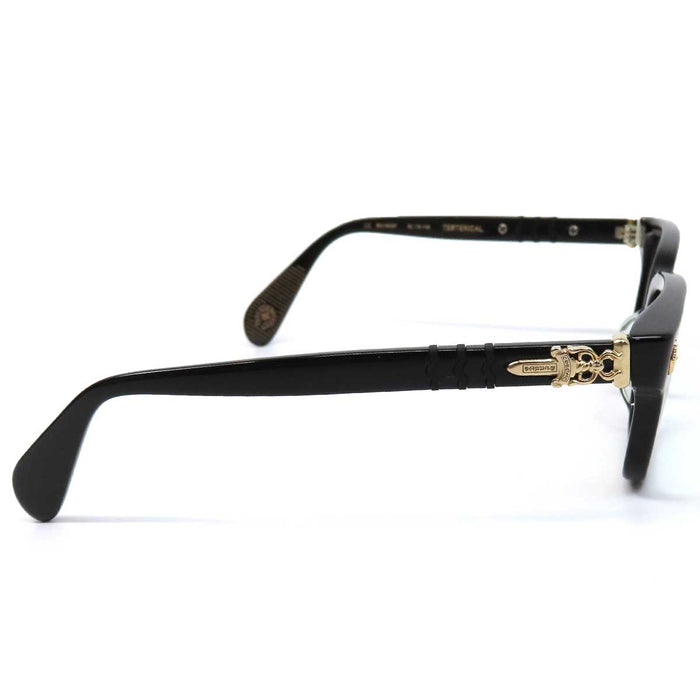 CHROME HEARTS 
CH Cross Horseshoe 18KGP Dagger Temple 
Testerical Eyewear