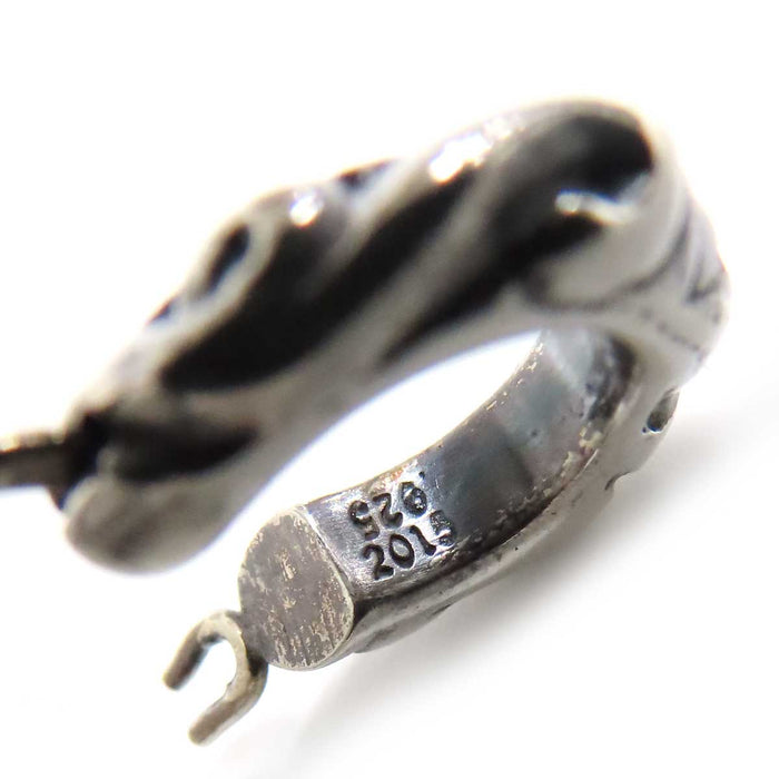 CHROME HEARTS 
CH TNY HOOP SCRL シルバー 片耳用 2015年刻印 
タイニー スクロール フープ ピアス