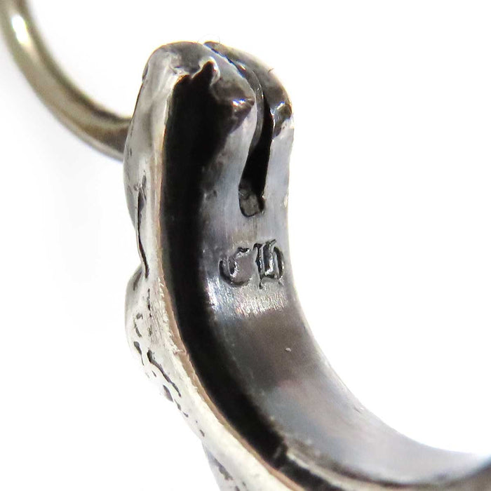 CHROME HEARTS 
CH TNY HOOP SCRL シルバー 片耳用 2015年刻印 
タイニー スクロール フープ ピアス