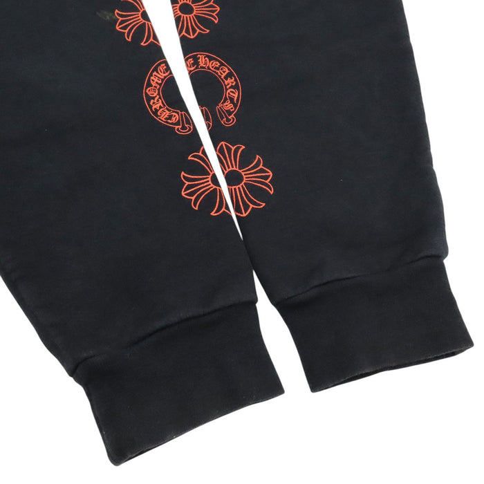 CHROME HEARTS 
CH スクロールラベル フーディ コットン 
グラディエント ヴァーティカル ロゴ パーカー