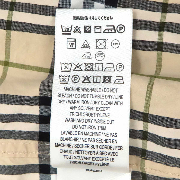 BURBERRY 
チェック柄 ワッペン コットン ロングスリーブ 
TB ロゴ レター グラフィック 長袖 シャツ