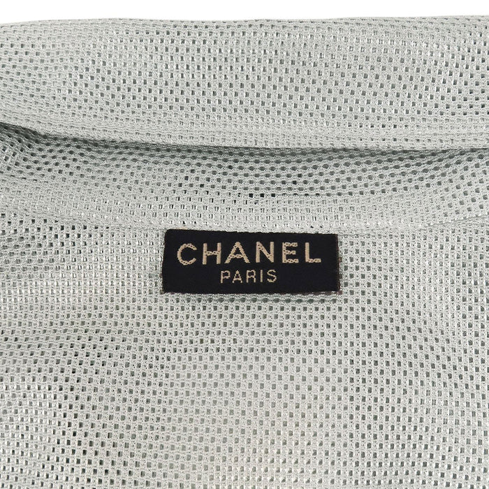 CHANEL 
99P ロゴボタン シースルー ヴィンテージ 
ロゴ メッシュ ロングスリーブ シャツ