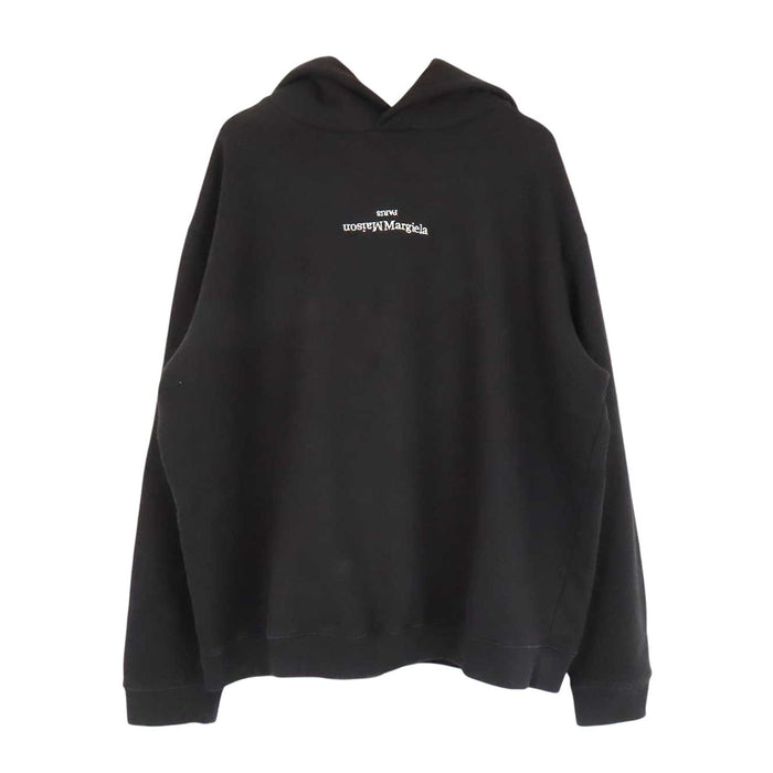 Maison Margiela 
スウェット コットン 
反転ロゴ エンブロイダリー フーディ
