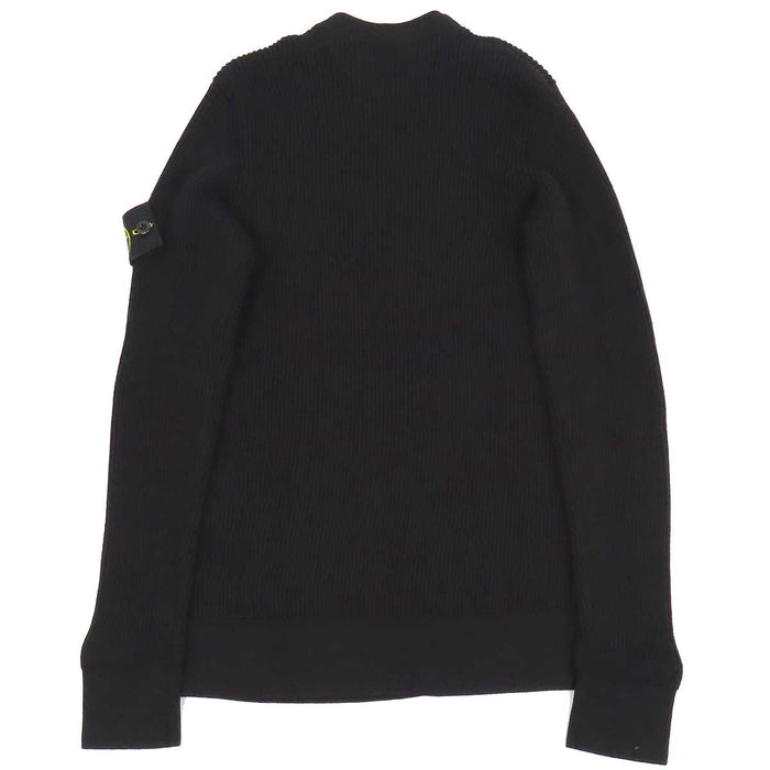 STONE ISLAND 
ストーンアイランド ロゴ ヴァージンウール 
クルーネック リブ ニット