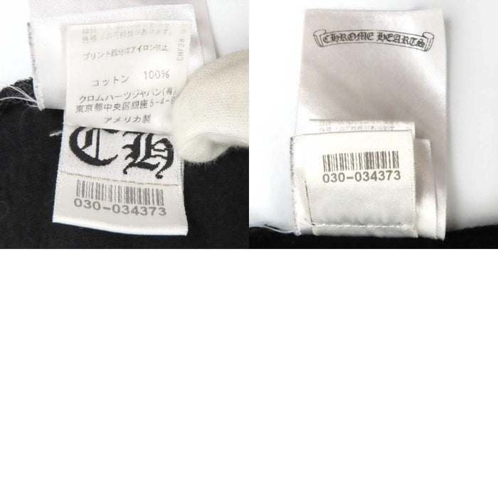 CHROME HEARTS 
MLTCOL CEM CRS LS スクロールラベル ロゴ CH コットン 
マルチ セメタリークロス ロングスリーブ Tシャツ