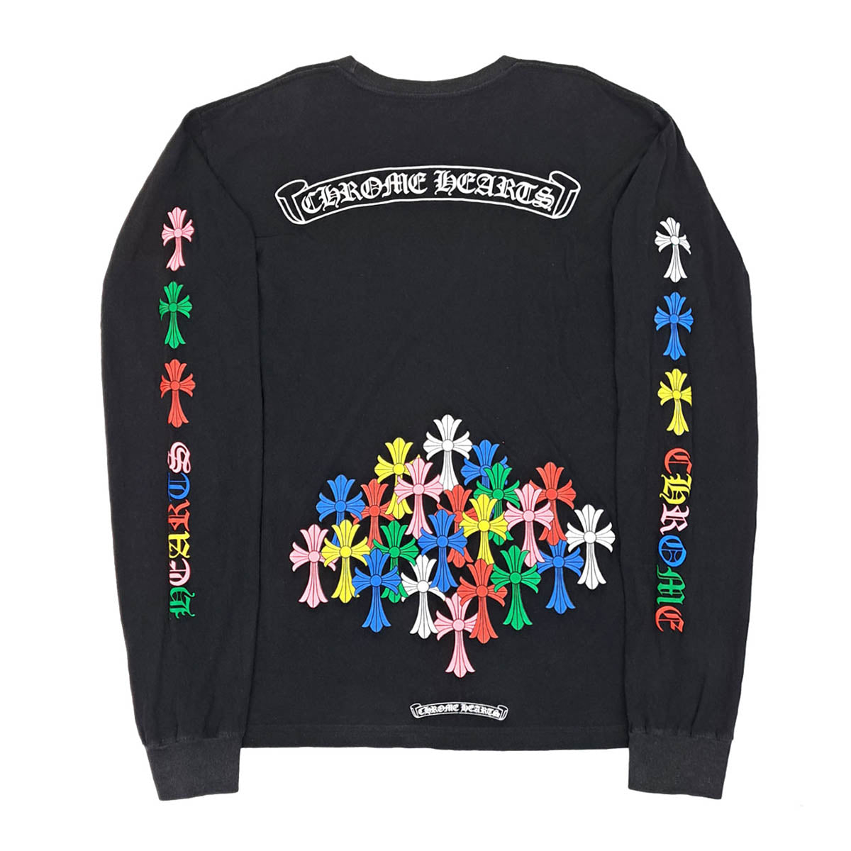 CHROME HEARTS MLTCOL CEM CRS LS スクロールラベル ロゴ CH コットン