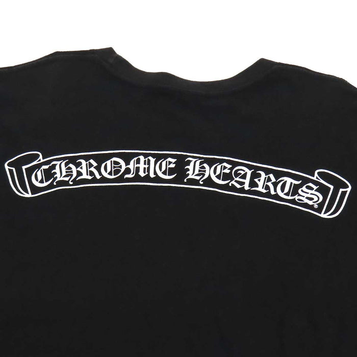 CHROME HEARTS 
MLTCOL CEM CRS LS スクロールラベル ロゴ CH コットン 
マルチ セメタリークロス ロングスリーブ Tシャツ