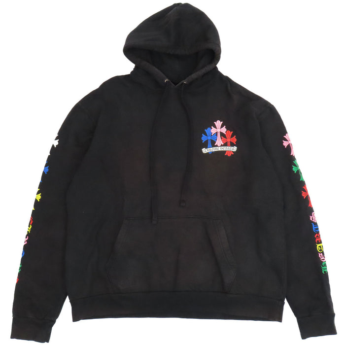 CHROME HEARTS 
CH MLTCOL CEM CRS HD PLVR スウェット コットン 
マルチ セメタリー クロス プリント フーディ