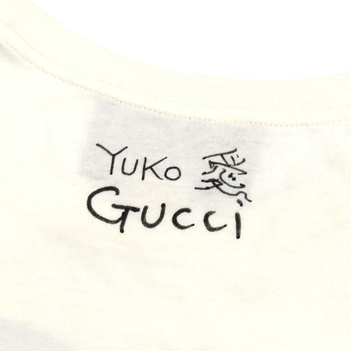 GUCCI 
T-shirt collaboration Japon coton 
Higuchi Yuko GG