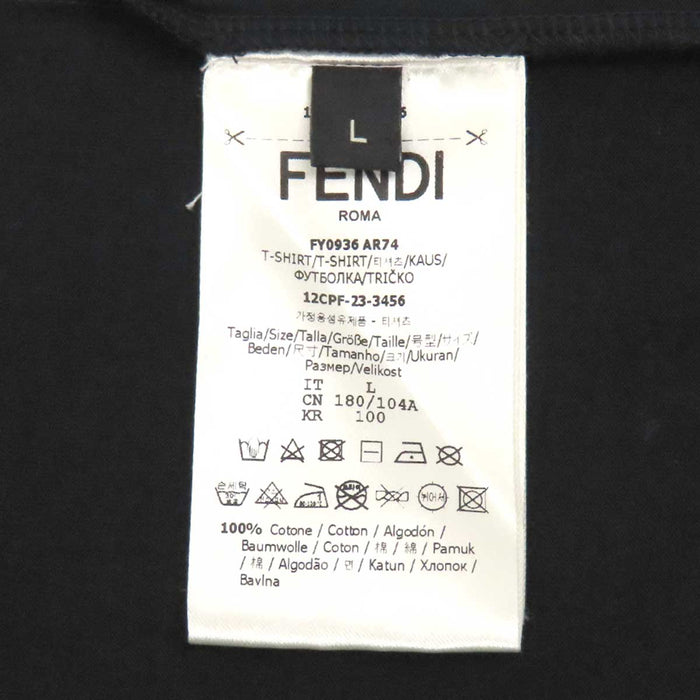 FENDI 
FF ロゴ バックプリント コットン 
STAFF ONLY Tシャツ