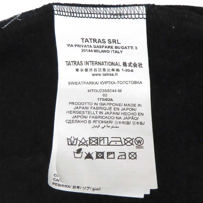 TATRAS 
アームロゴ スウェット 
ロゴ ジップアップ パーカー