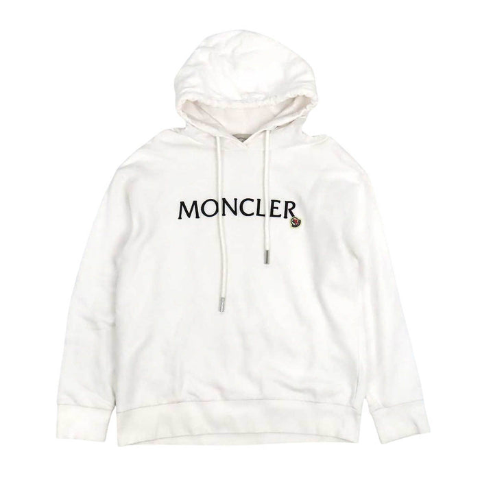 MONCLER 
23年製 ワッペン スウェット フード コットン 
HOODIE ロゴ エンブロイダリー フーディー