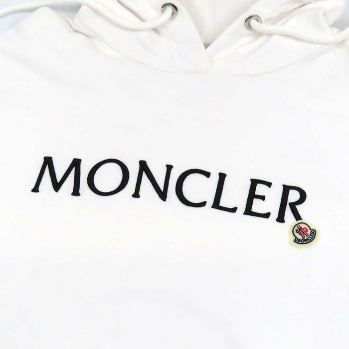 MONCLER 
23年製 ワッペン スウェット フード コットン 
HOODIE ロゴ エンブロイダリー フーディー