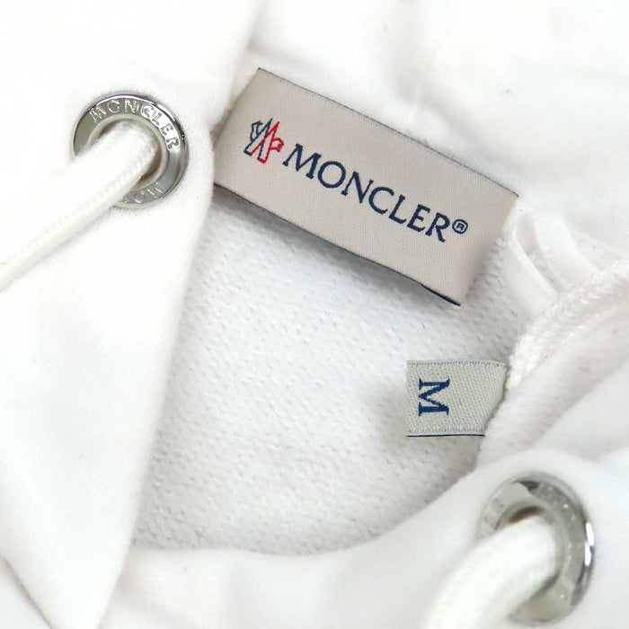 MONCLER 
23年製 ワッペン スウェット フード コットン 
HOODIE ロゴ エンブロイダリー フーディー