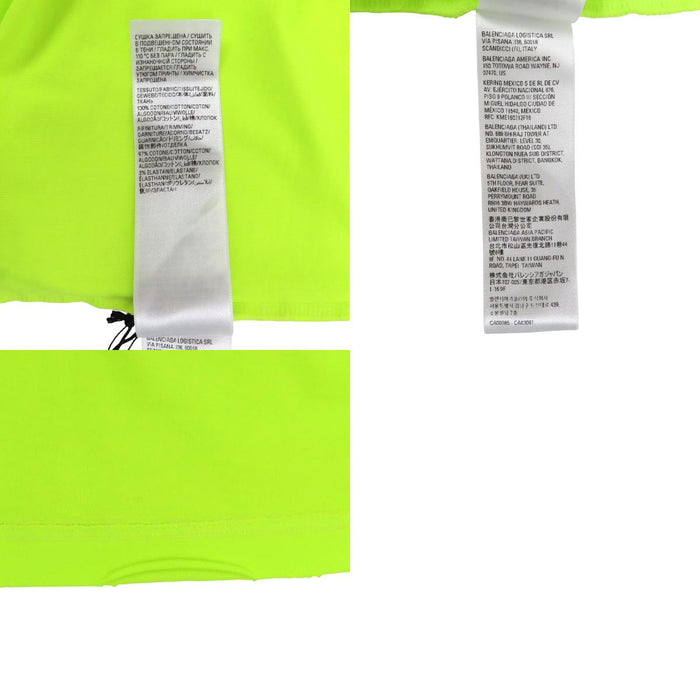 BALENCIAGA 
オーバーサイズ ダメージ加工 ユニフィット 2022 
ロゴ デストロイ加工 半袖 Tシャツ