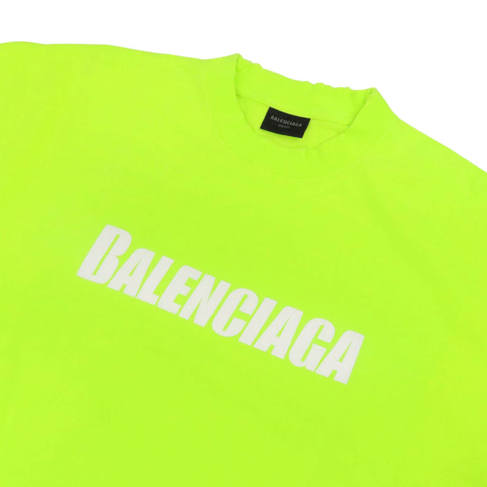 BALENCIAGA 
オーバーサイズ ダメージ加工 ユニフィット 2022 
ロゴ デストロイ加工 半袖 Tシャツ