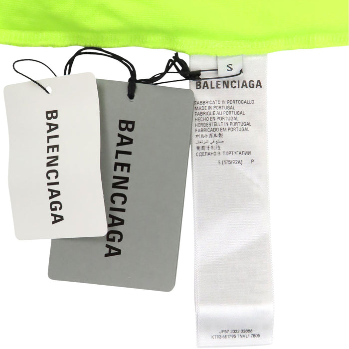BALENCIAGA 
オーバーサイズ ダメージ加工 ユニフィット 2022 
ロゴ デストロイ加工 半袖 Tシャツ
